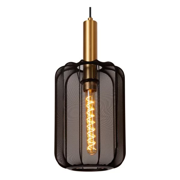 Lucide CORINA - Lámpara colgante - 3xE27 - Negro - detalle 1